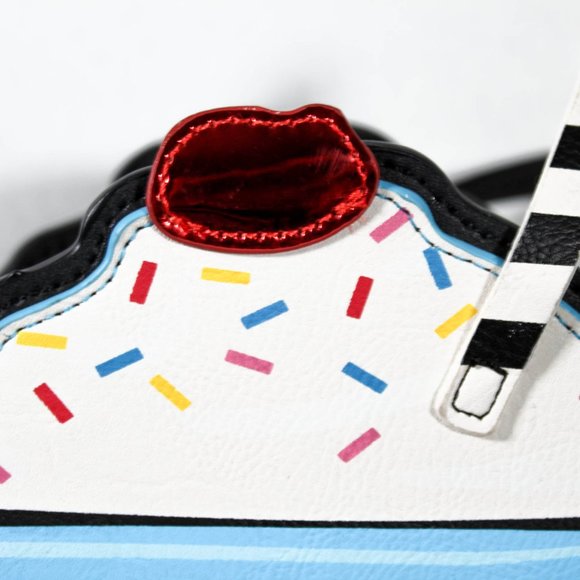 NWOT Retro Inspired Milkshake Cross Body Shoulder Bag Purse - Picture 3 of 9